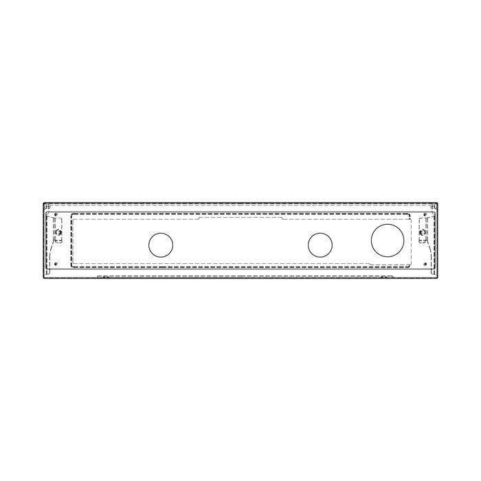 BEDIENBLENDE,INOX,60CM,SET,2K