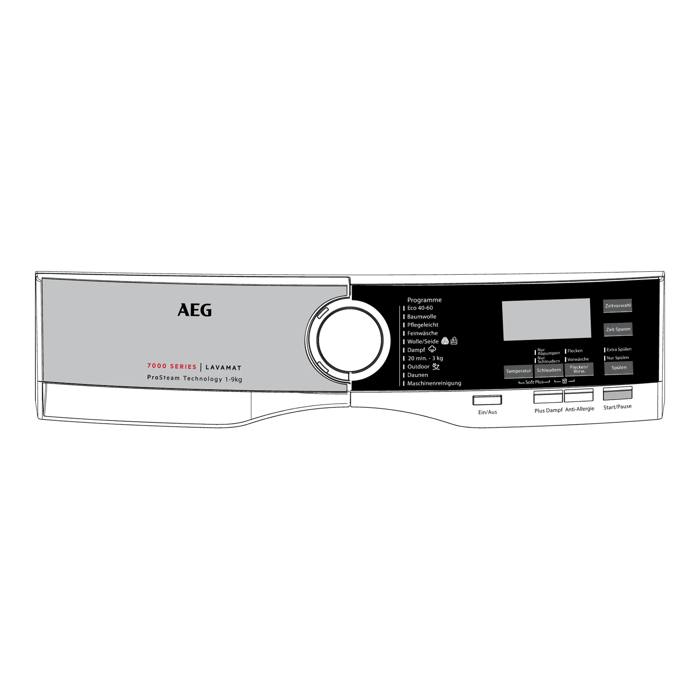 control panel, white, AEG