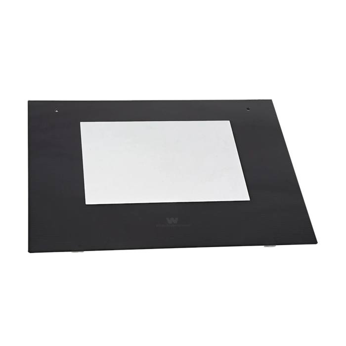 front glass, black, 594x463mm