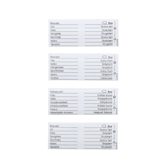 skylt program-, magnetisk, DA,SV,NO,FI