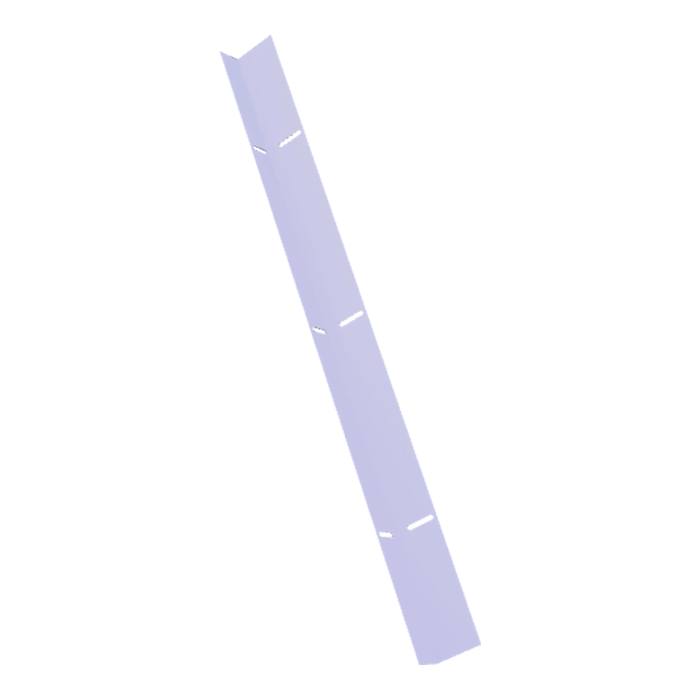 spacer, lower, white, metal 548x40x24