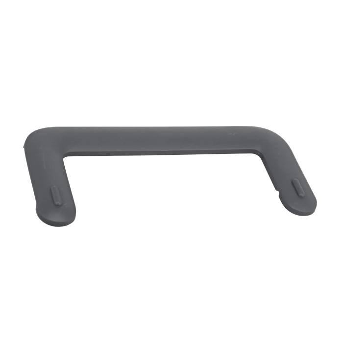 basket handle, front, dark grey,