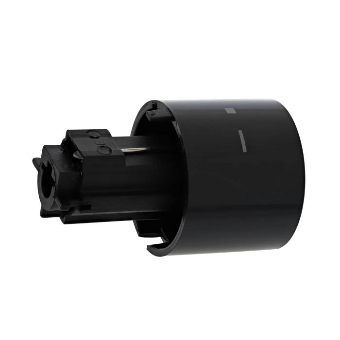 knob, selector, black, +/-