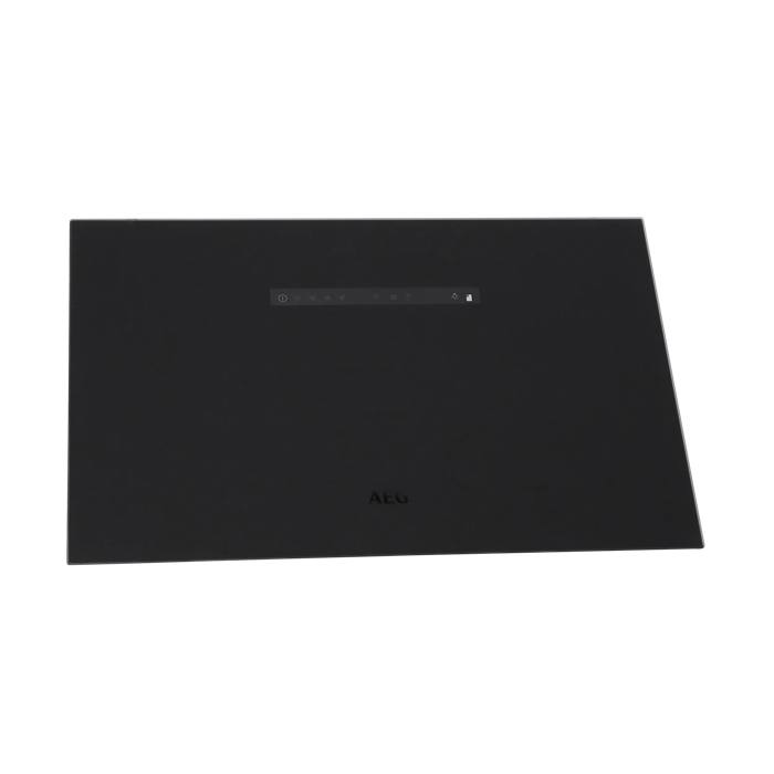 glass panel, upper, black, mat 596x380