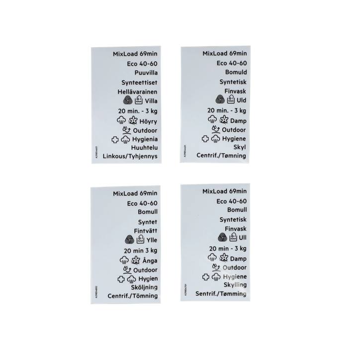 skylt program-, vred, lim, DA,NO,SV,FI