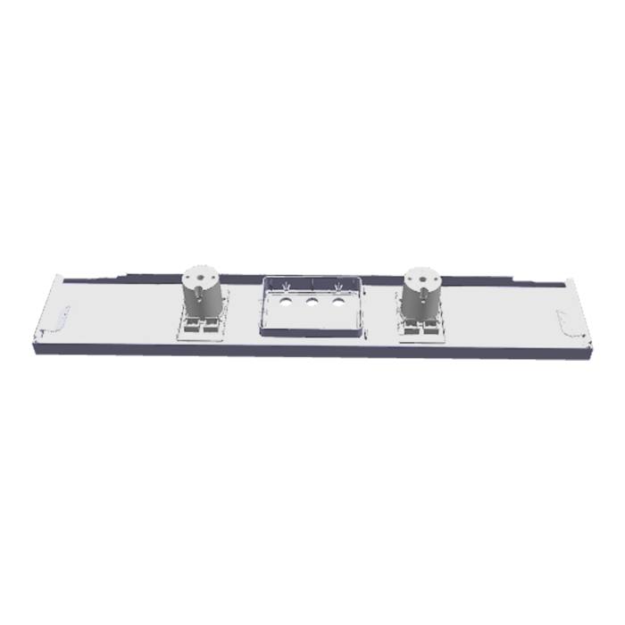 BEDIENBLENDE,INOX,60CM,SET TOU
