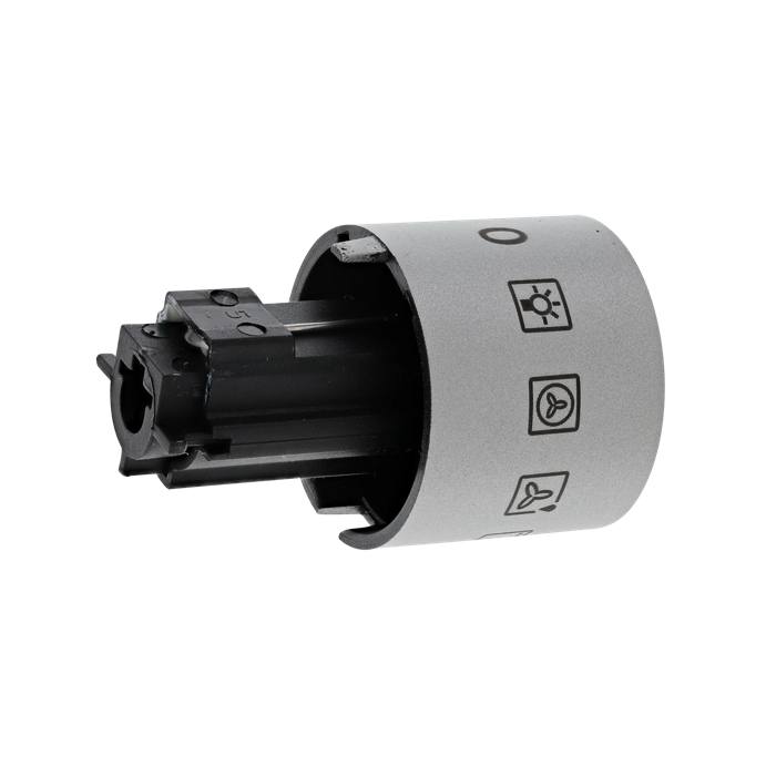 knob, function, inox, 9+0