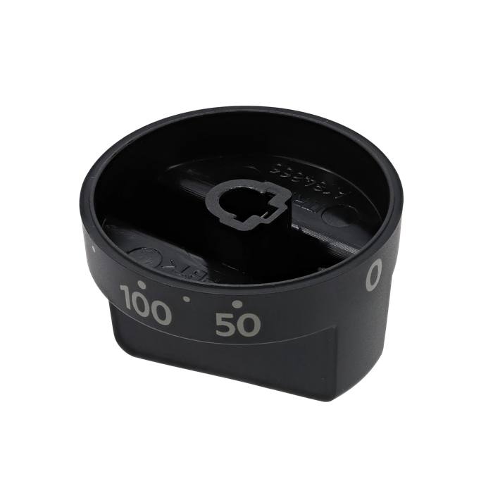 knob, thermostat, mat black, 0-250