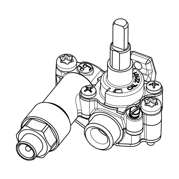 gas tap,semi-rapid,d=0.32 G20-20mbar
