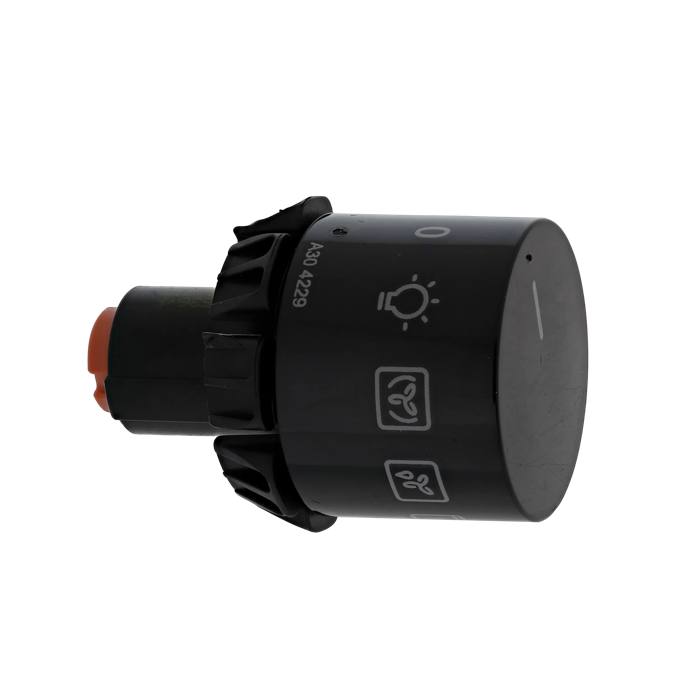 knob, function, black, 9+0