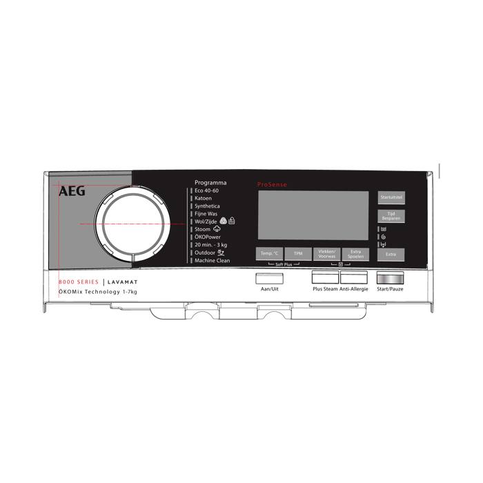 panel holder, white, AEG, NL