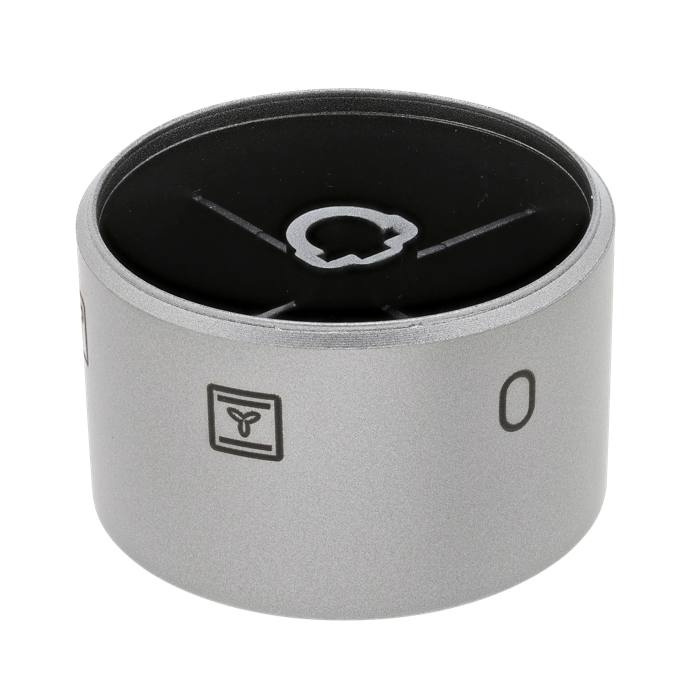 knob, function, grey, 5+0