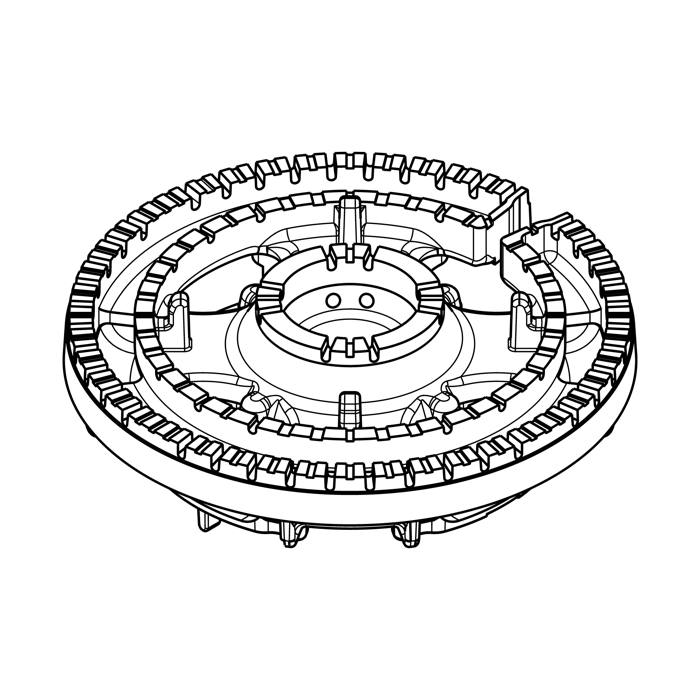 crown, triple crown burner