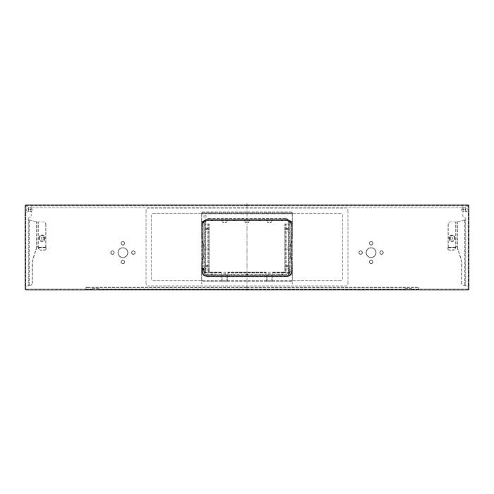 BEDIENBLENDE,INOX,60CM,LUX,2K