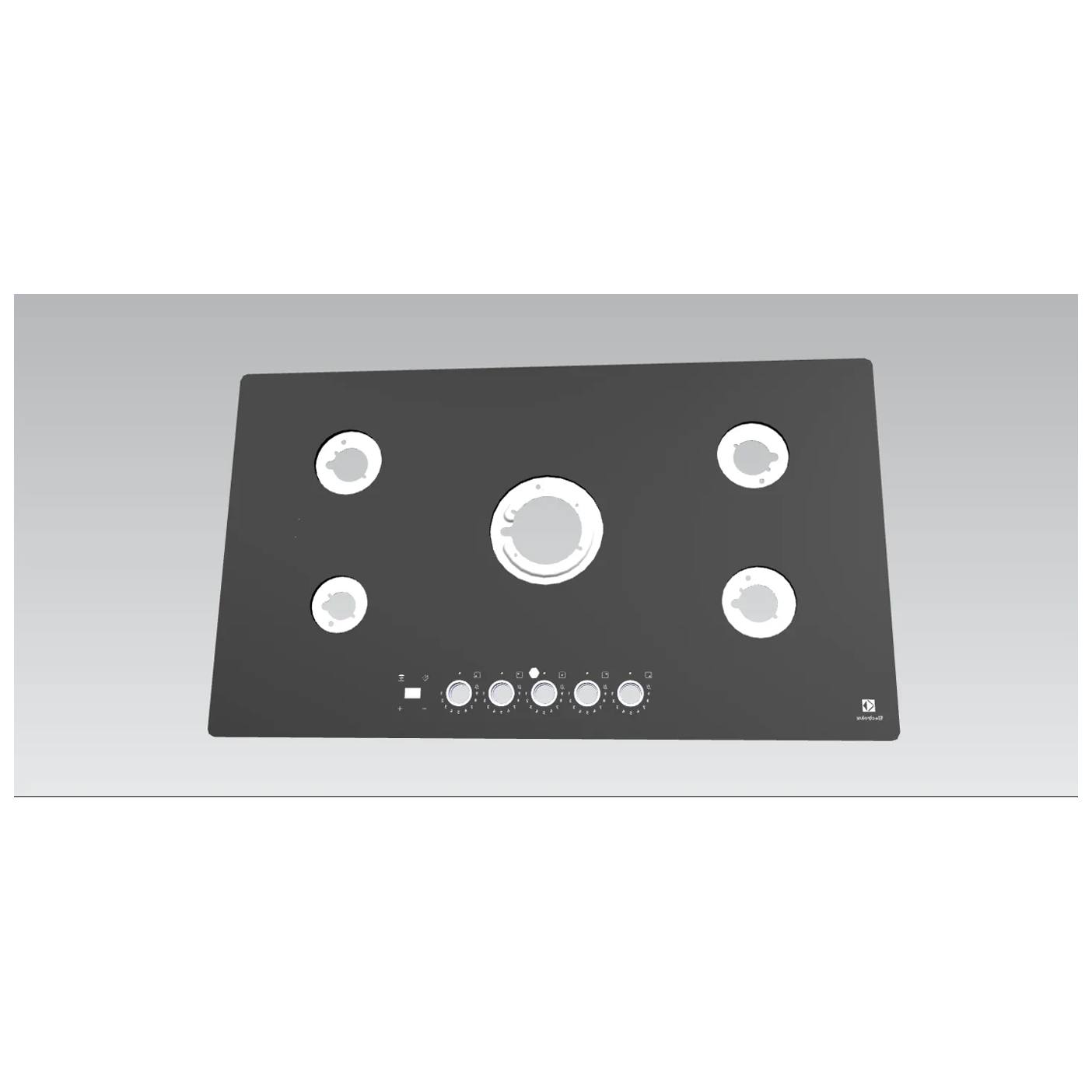 AEG Arbeitsplatte, schwarz, Electrolux, 880x510mm 140208254056