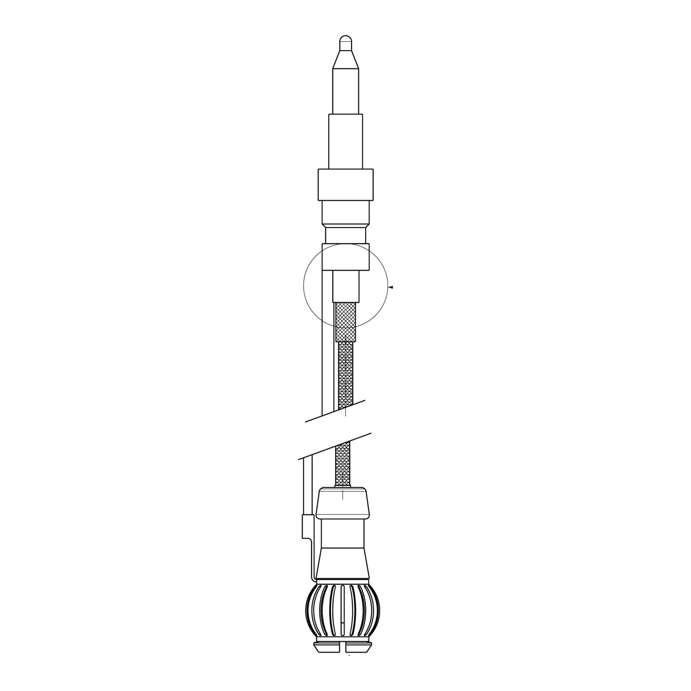 AEG thermokoppel, ORKLI L=275mm 140173798020