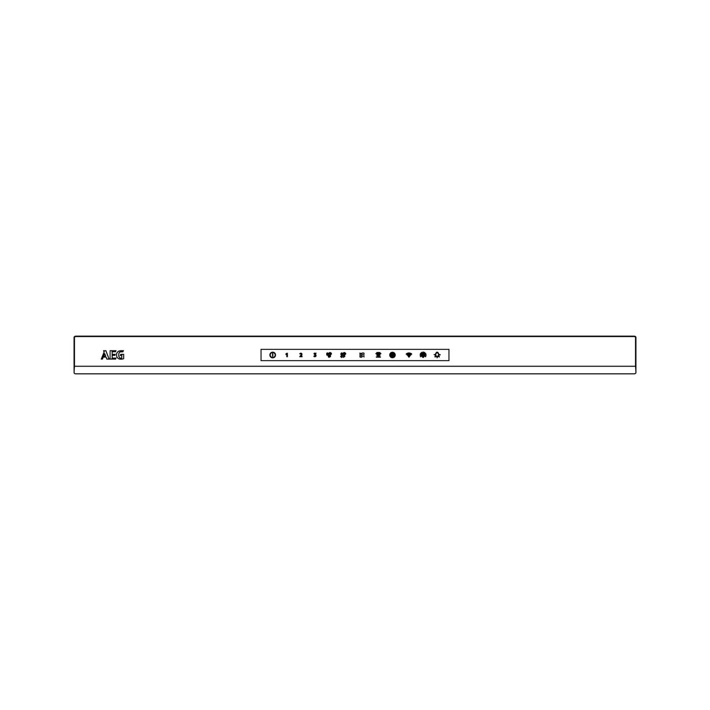 AEG panel cristal, conjunto, AEG, 989x40 140262605011