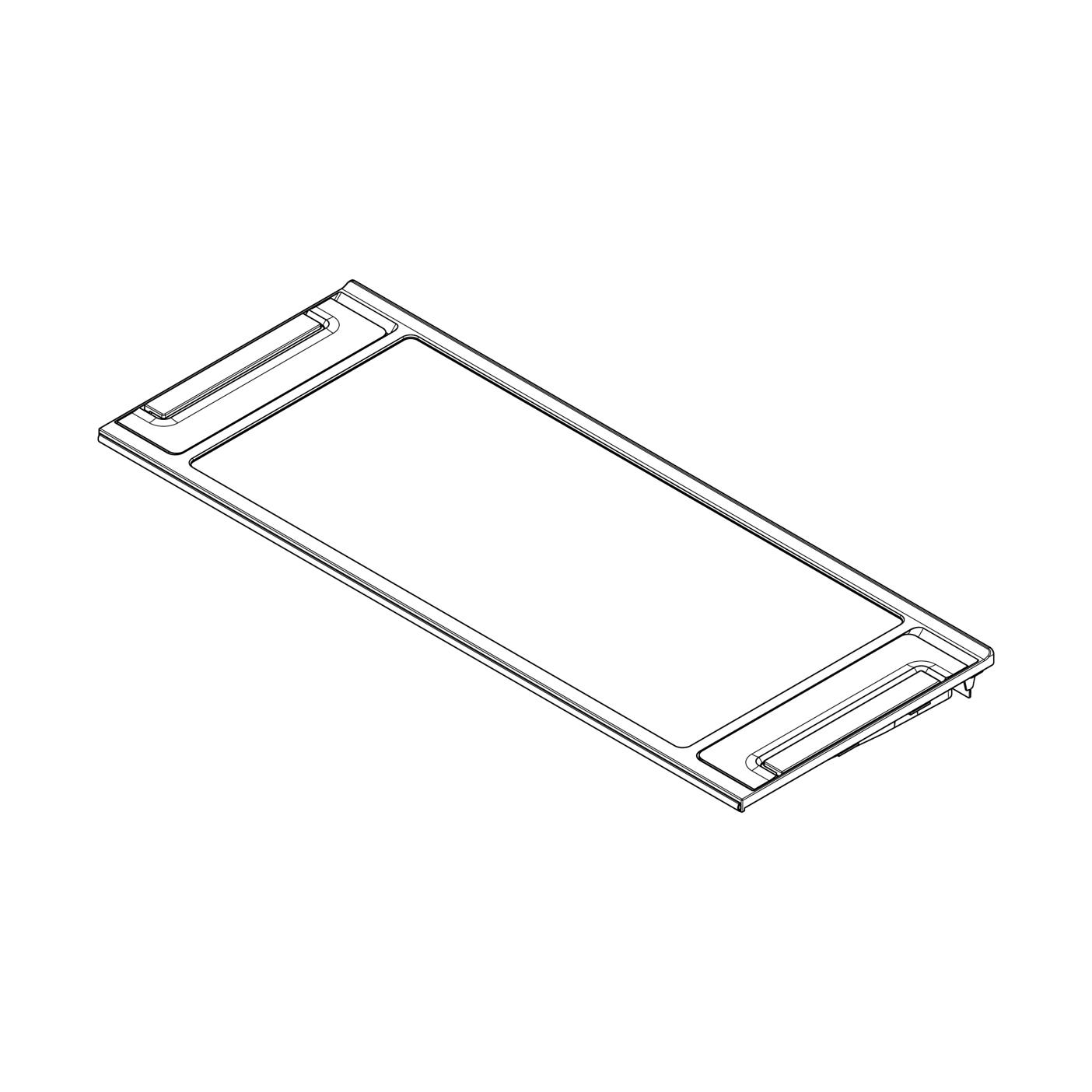 AEG Glasregal,komplett,Luftabdeckung,804.7x315.6mm 140047702018