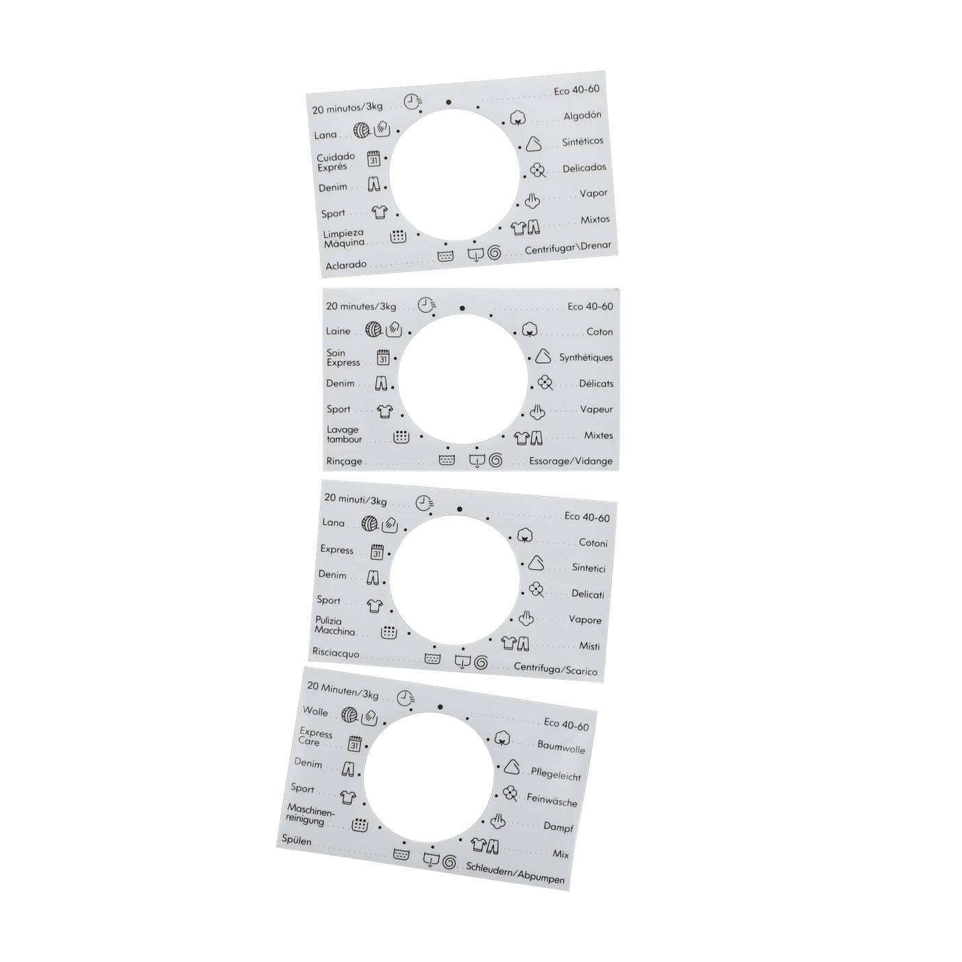 AEG tarjeta programas,mando,adhesivo,DE,FR,ES,IT 140142563190