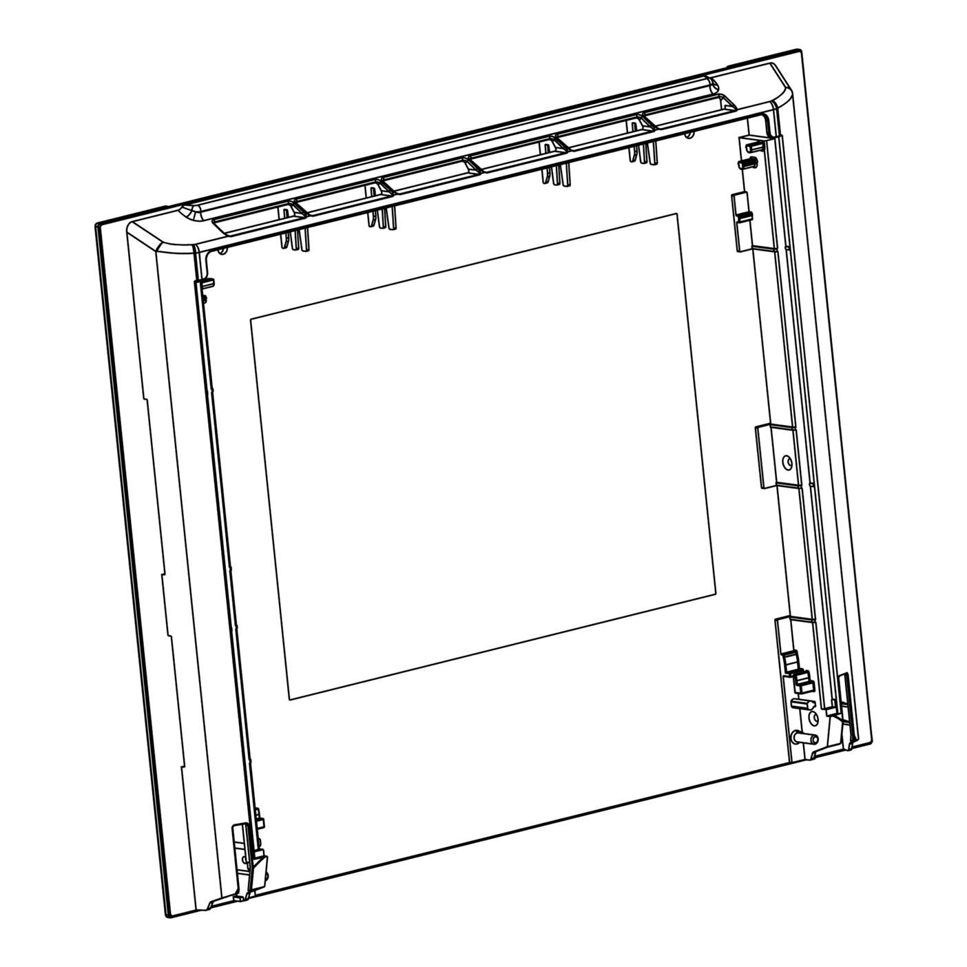 AEG Montage Türglas - 592x463mm 3578708772