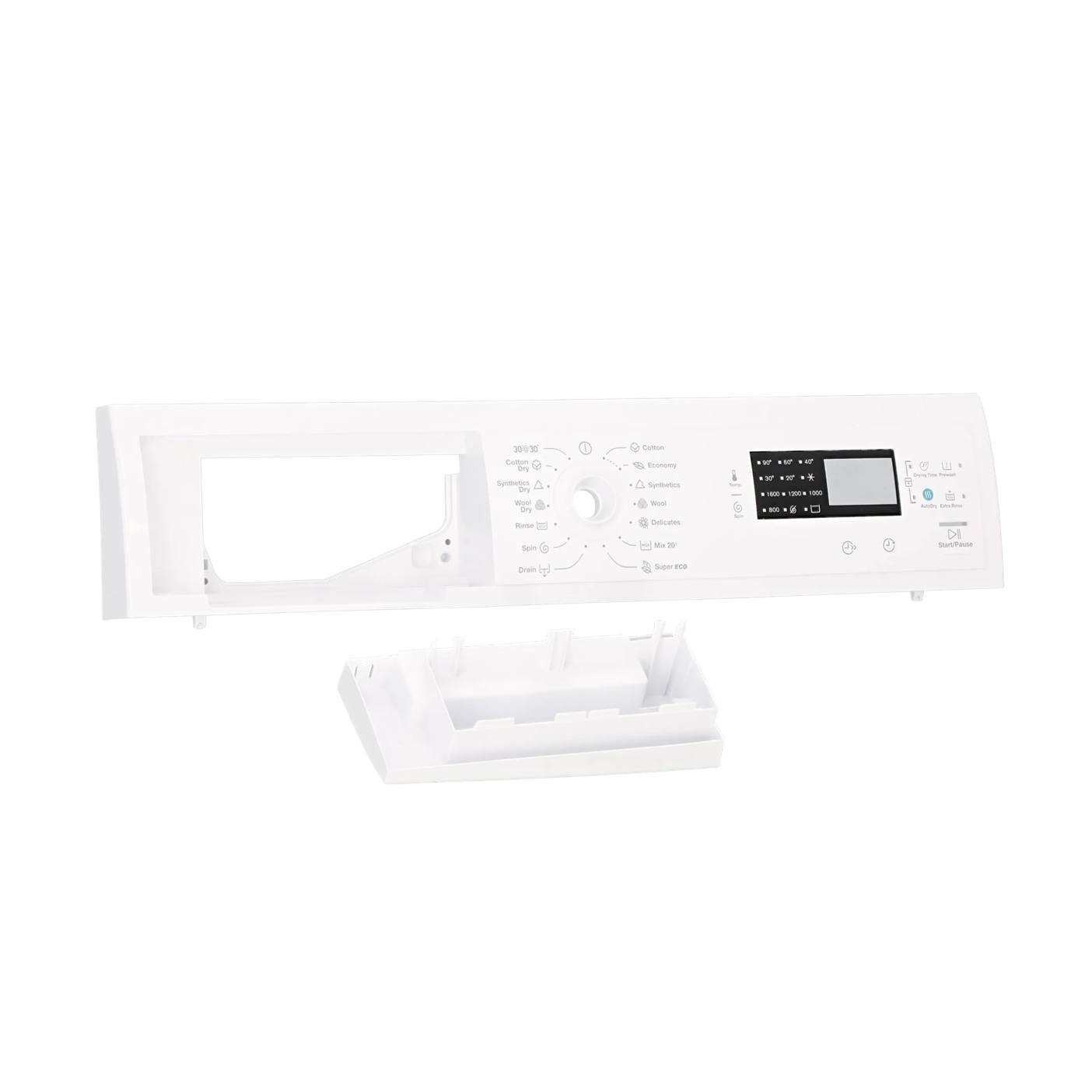 Zanussi control panel,white,Zanussi,EN,SYMBOLS 140029395013