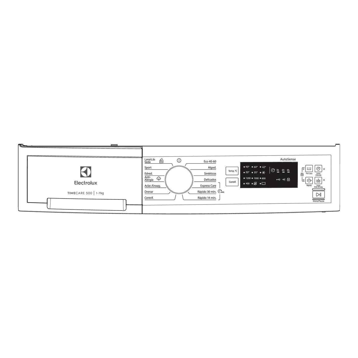 AEG panel mandos, blanco, Electrolux 140238594018