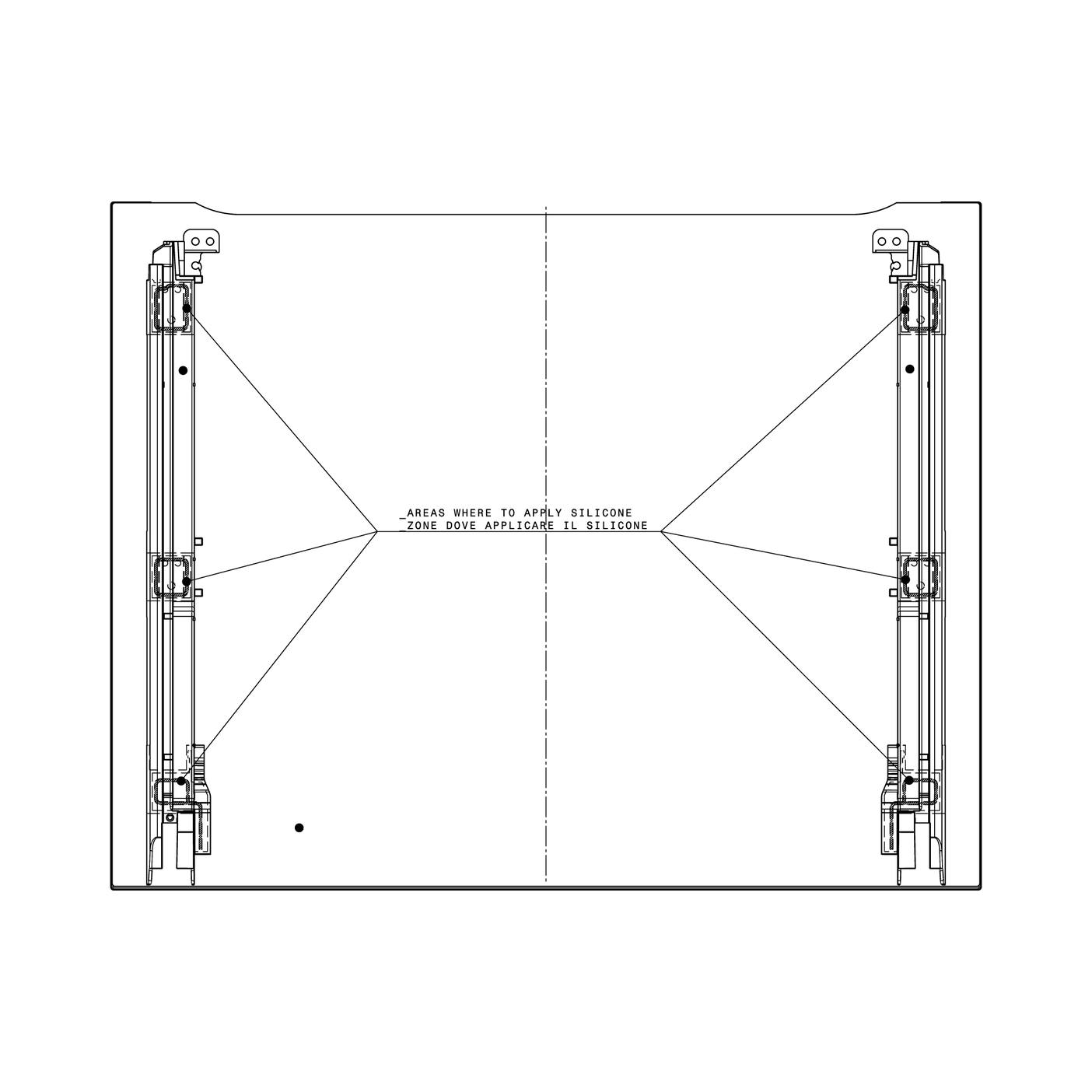 Electrolux Conjunto de puerta y vidrio - 592x471mm 140044082620