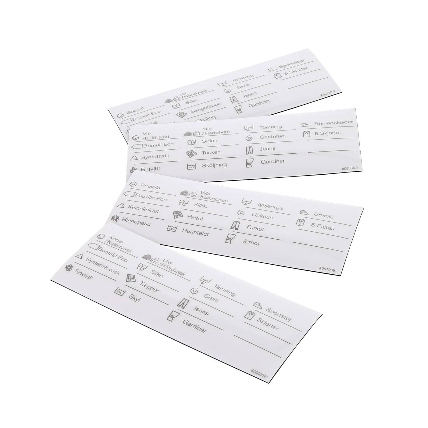 Electrolux skylt program-, magnetisk 8080449096