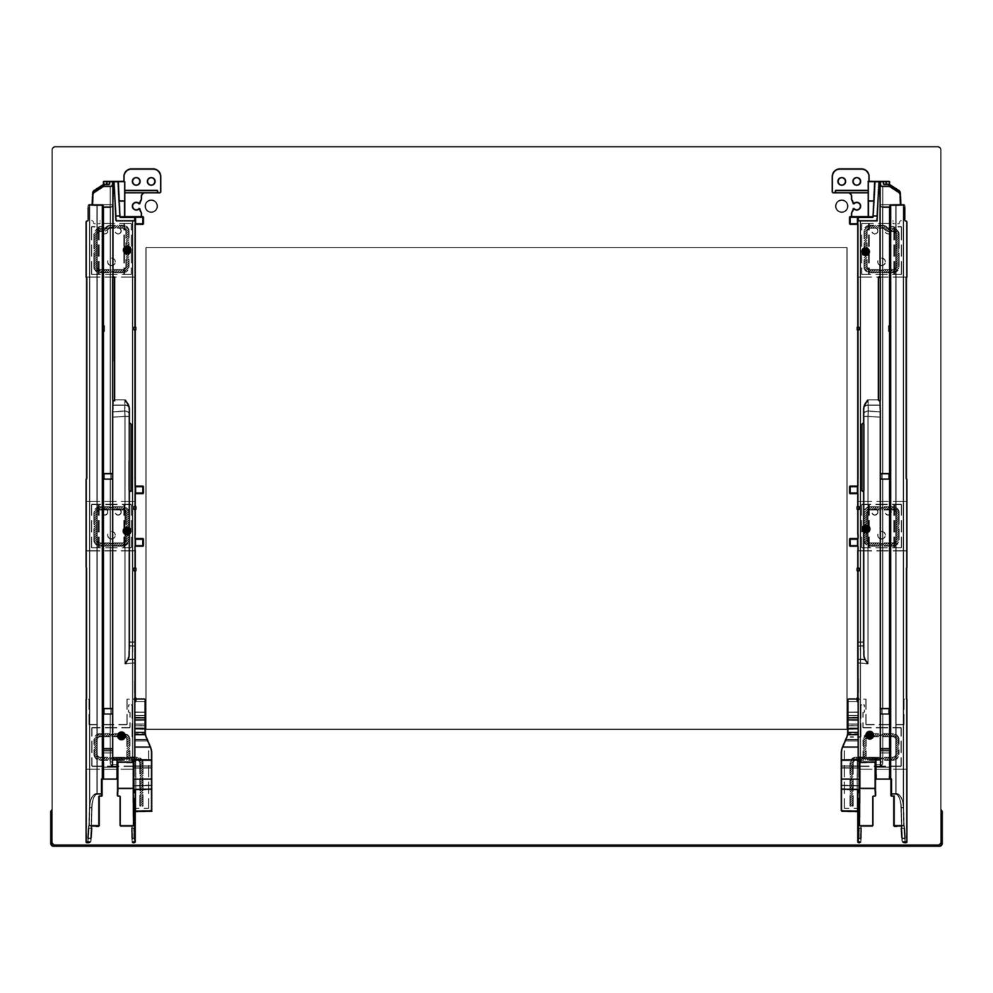 AEG cristal frontal, inox, Electrolux, 596x466mm 140225485485