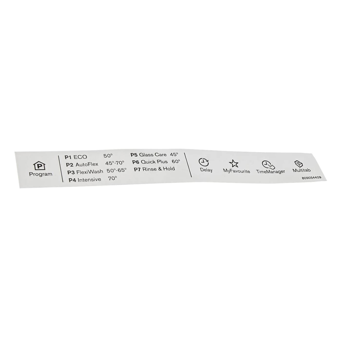 Electrolux programetikett 8090544092