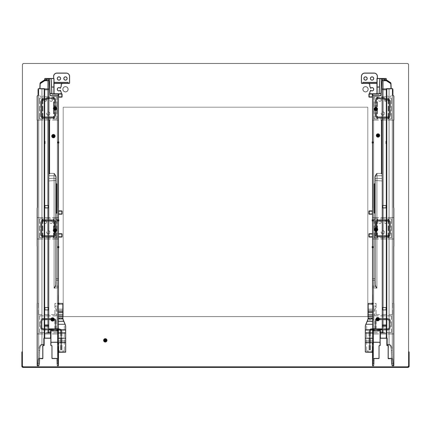 AEG Frontscheibe, Inox, 596x466mm 140225485725