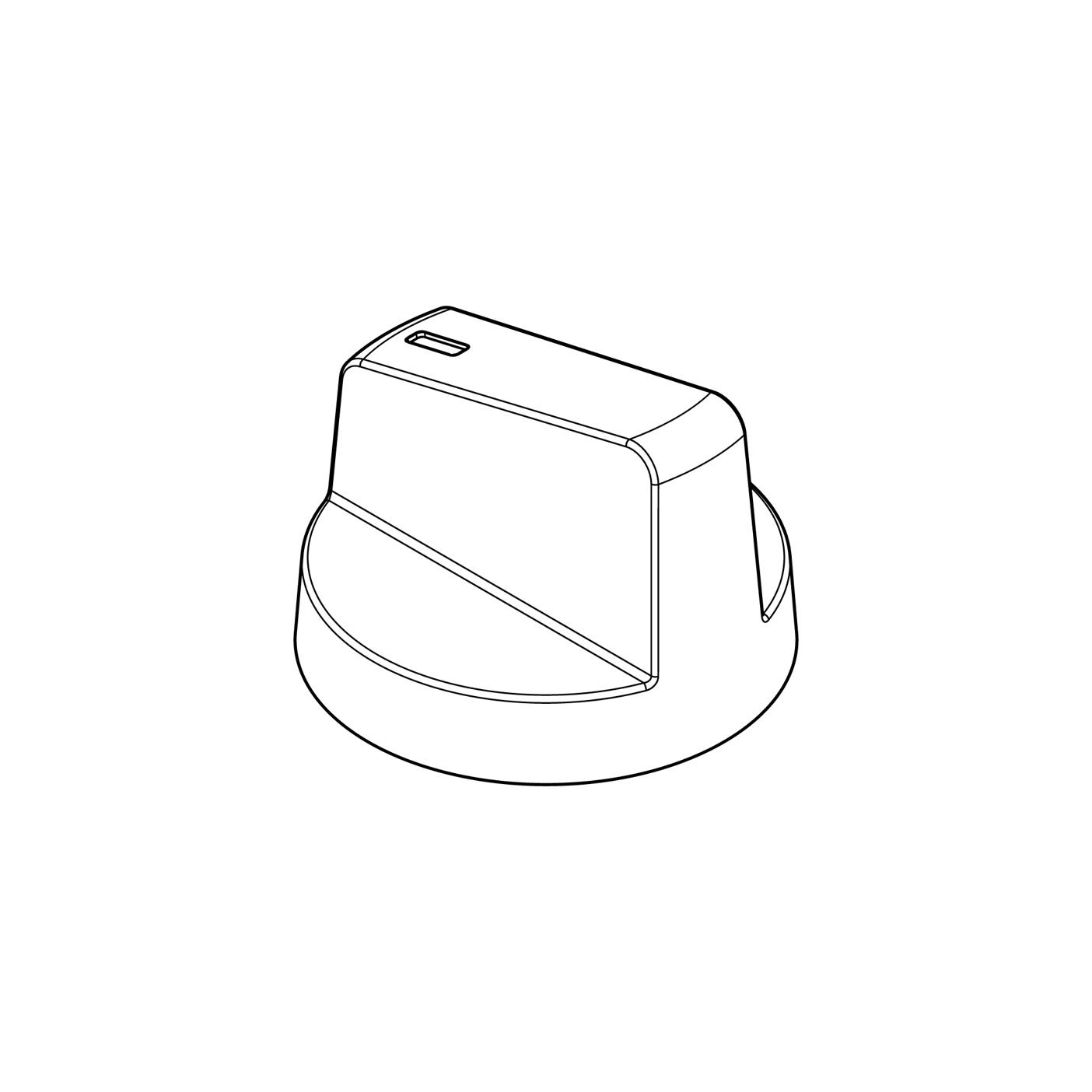 AEG Knebel, Thermostat, mattschwarz, 140184866295