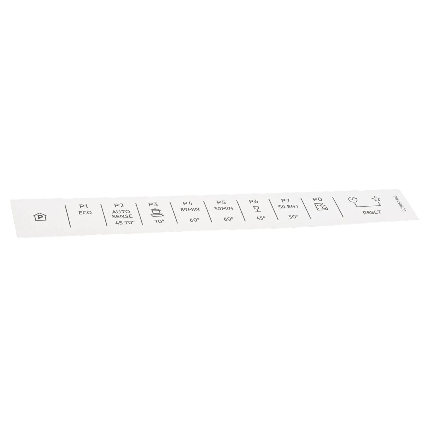 Electrolux programetikett 8090544837