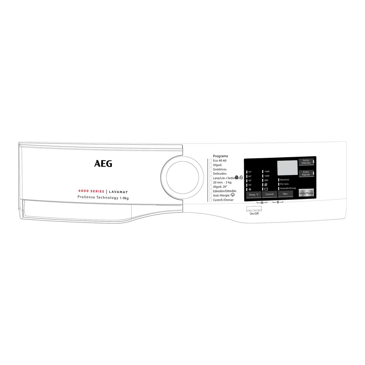 Electrolux panel mandos, blanco, AEG, ES,PT 140232420012