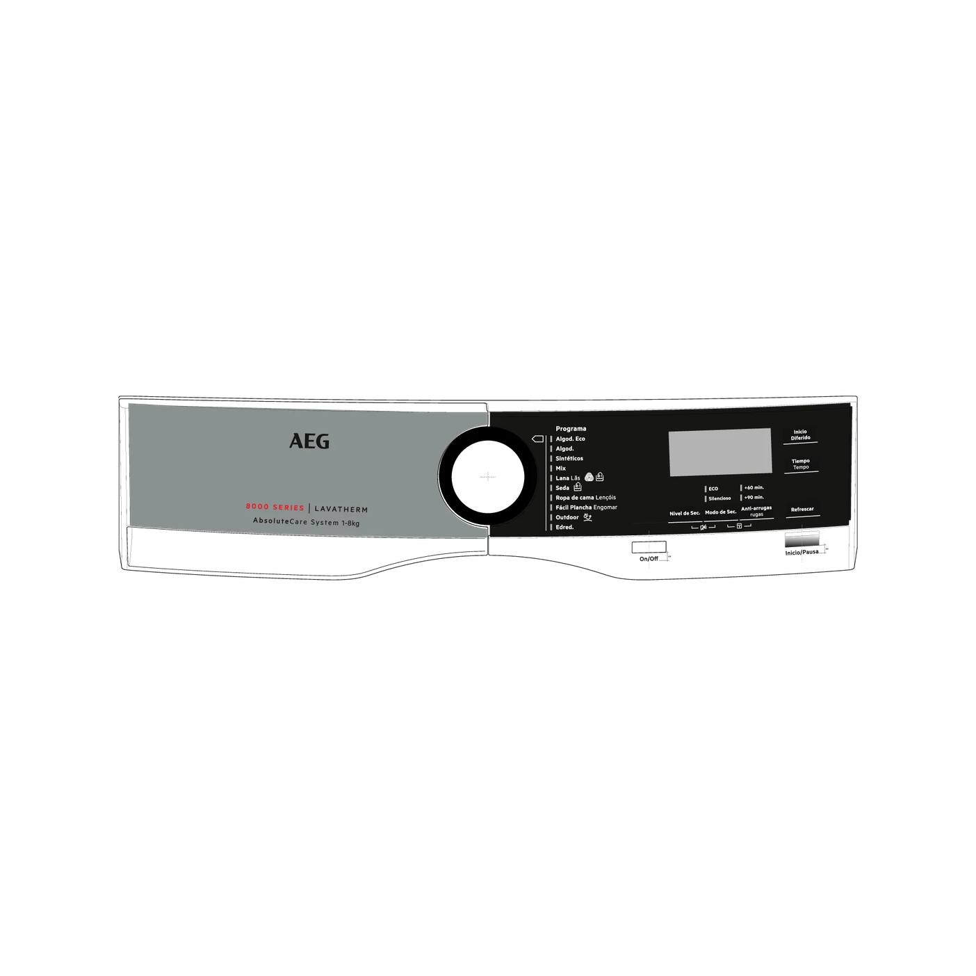 AEG panel mandos, blanco, AEG 140167602014