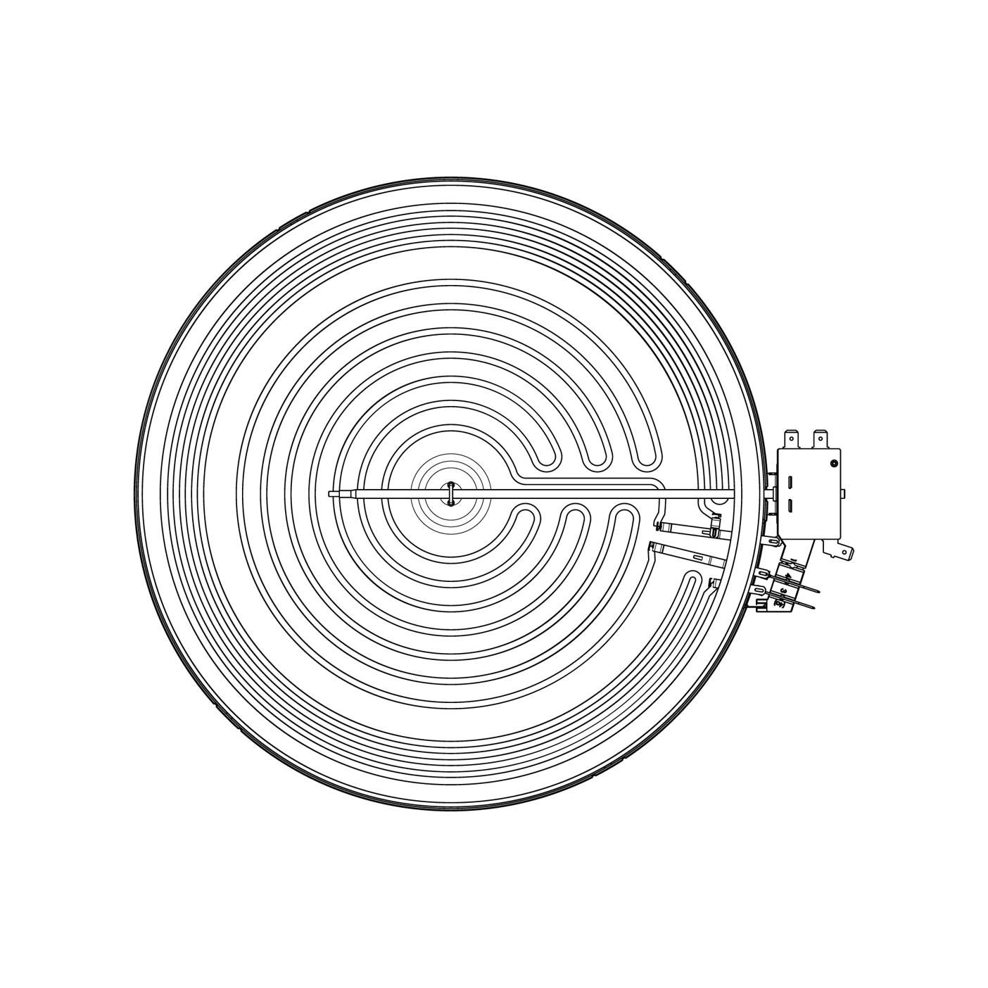 AEG 1200W-Strahlungsheizkörper für Kochfelder 3890880010