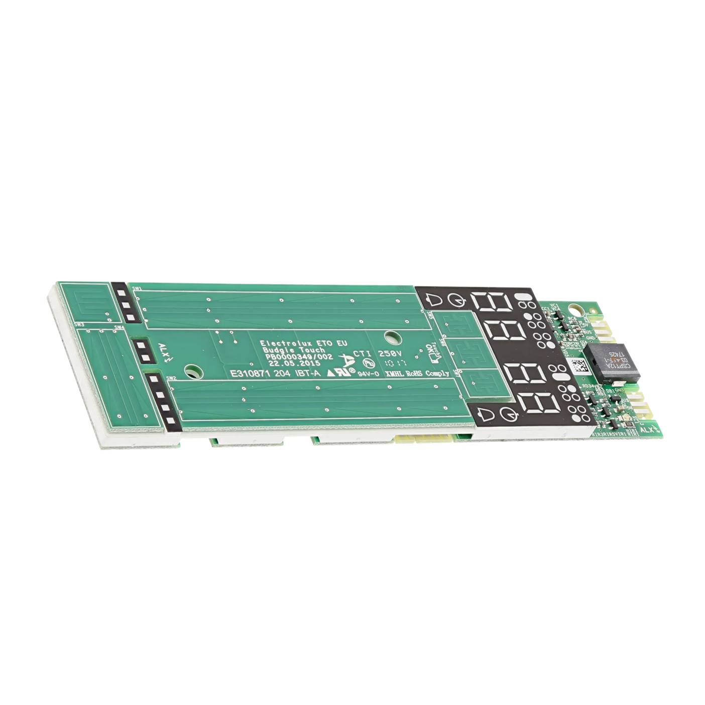 Electrolux konfigurerad elektronik, användargränssnitt, höger, Budgies 982140032247104