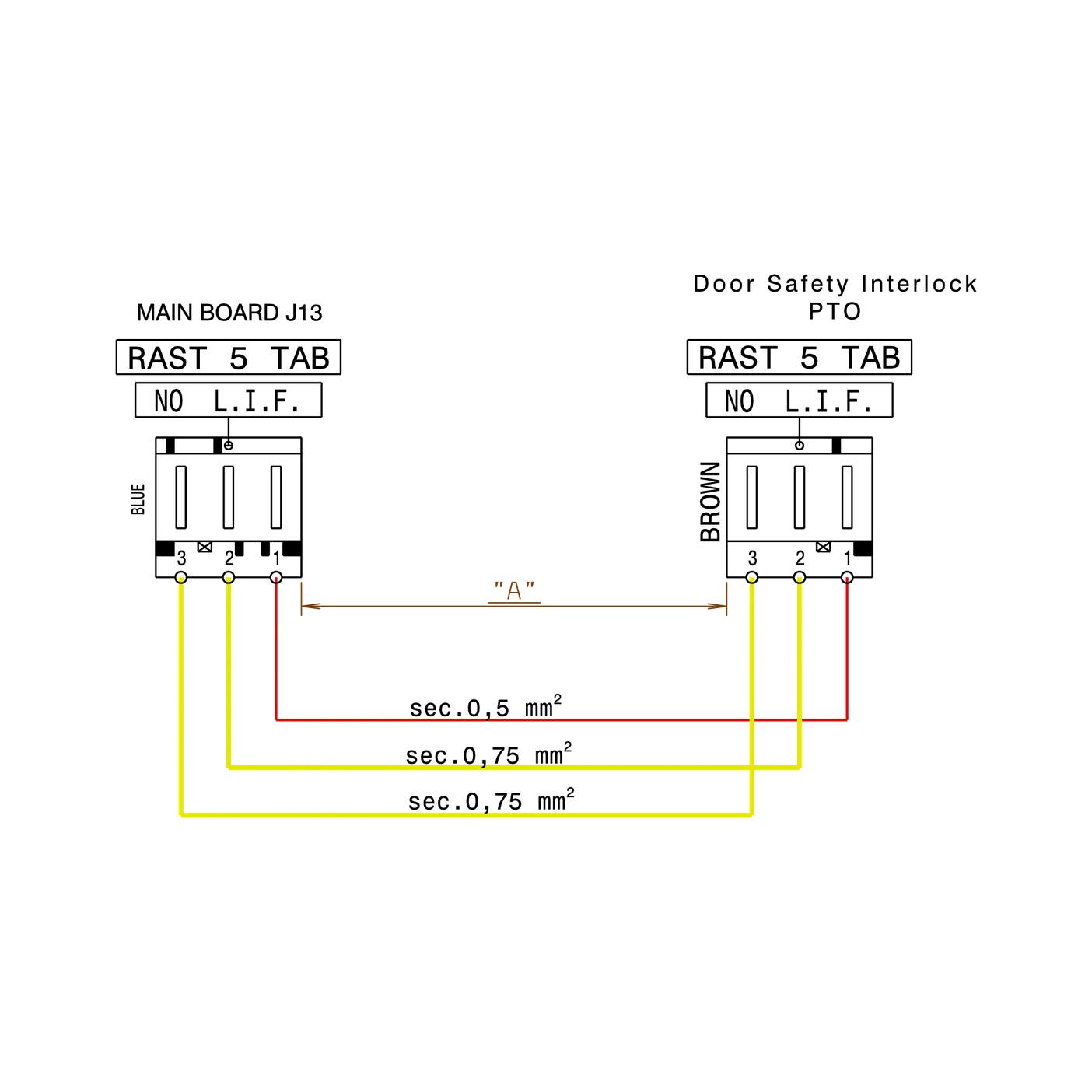 AEG cableado,retardador puerta,tarjeta electrónica principal,J13,970mm 8085554031