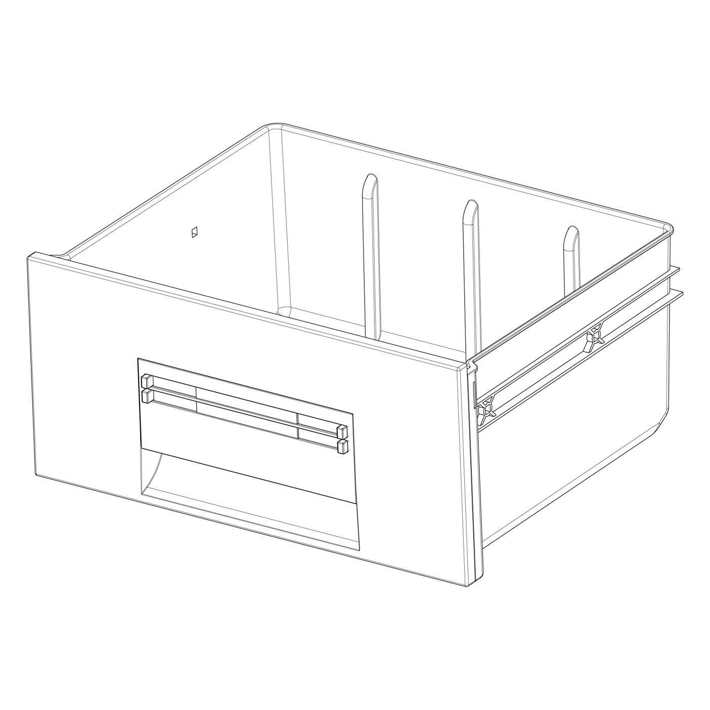 AEG Gemüsekasten,Feuchtigkeitsfühler,neutral,296, 430.1x200mm 2251349680