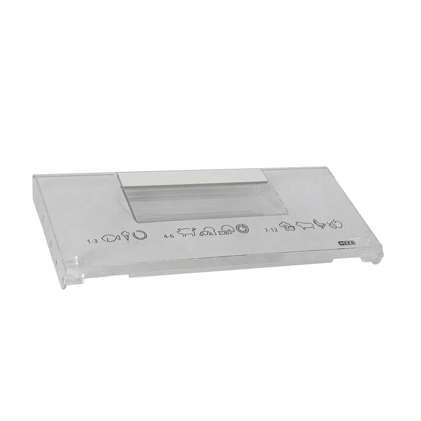 AEG Freezer flap, complete, silkscreened, 7902, 396x174.3mm 8582651108259