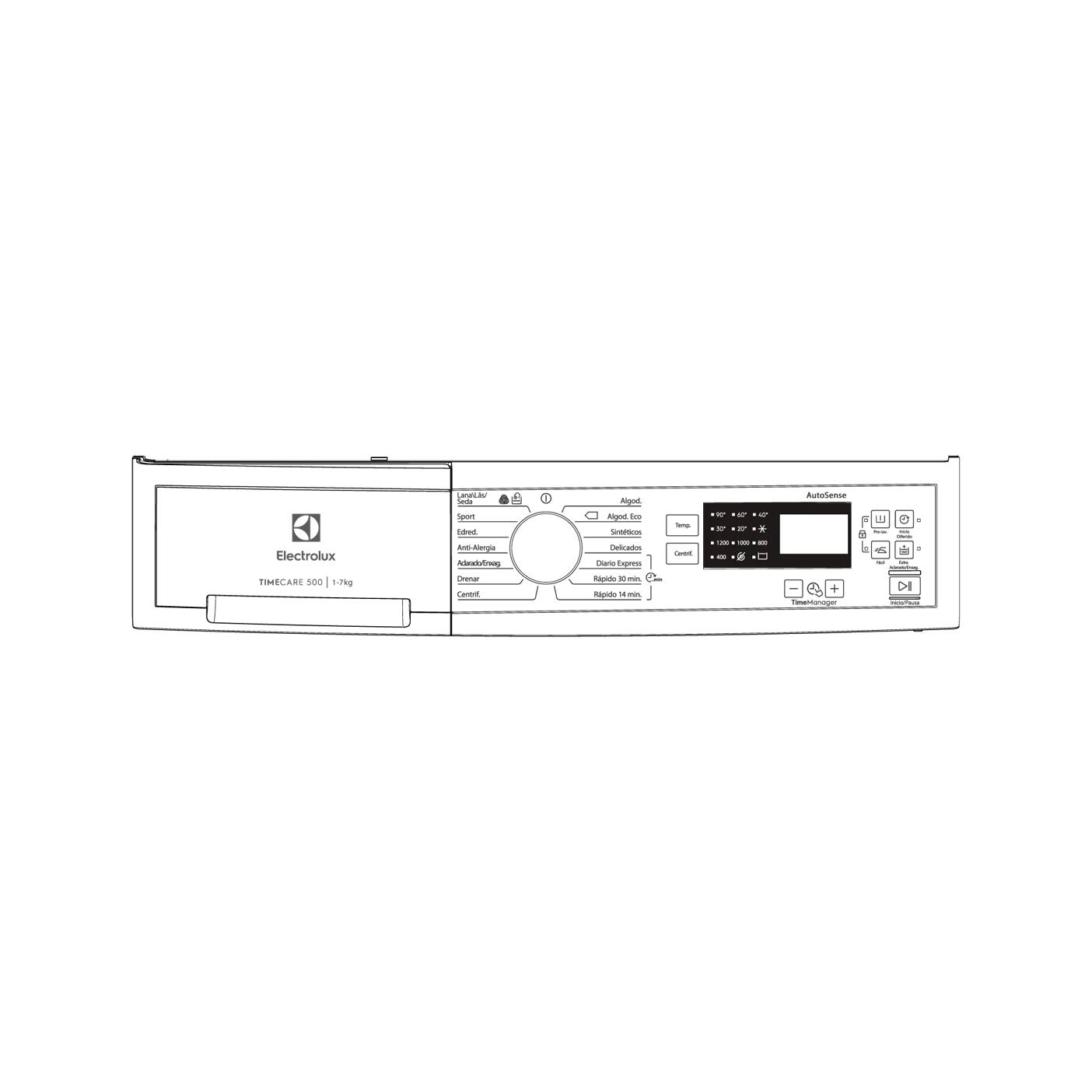 Electrolux panel mandos,blanco,Electrolux,ES,PT 140166555015