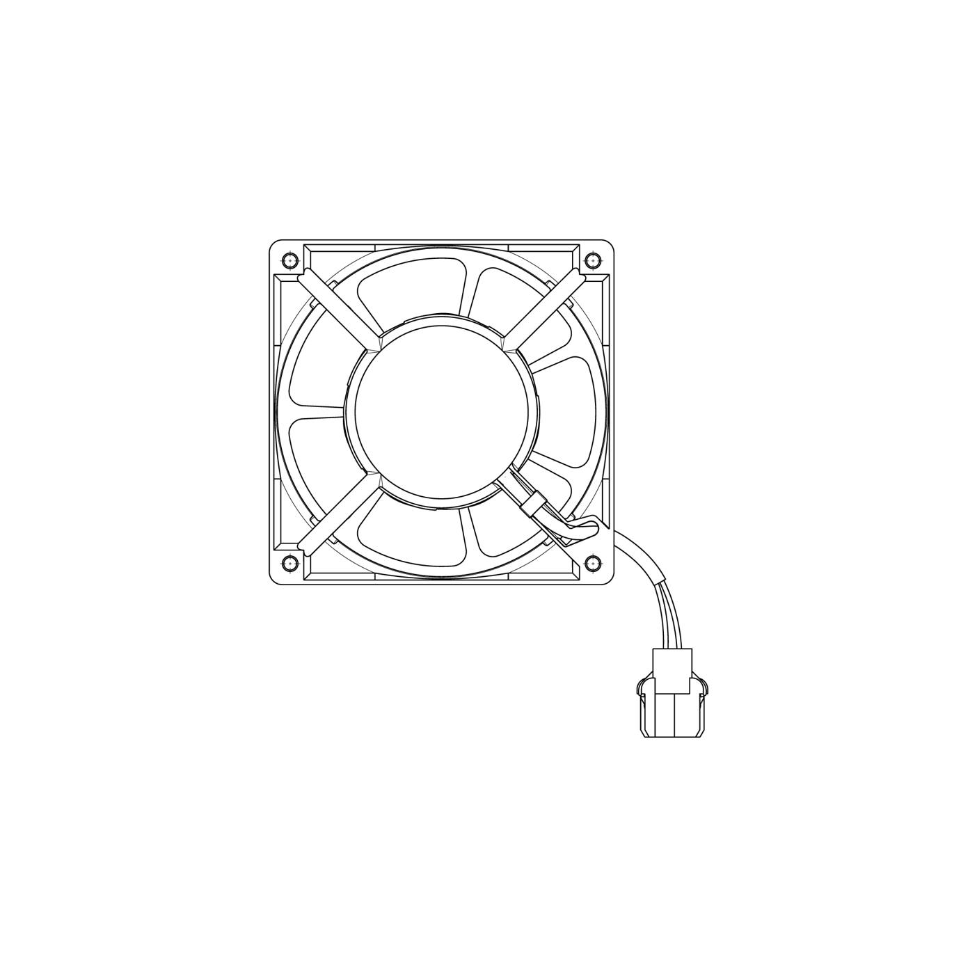 AEG ventilador enfriamiento, compresor, 240V,28/24W,119.5mm 8588081946085
