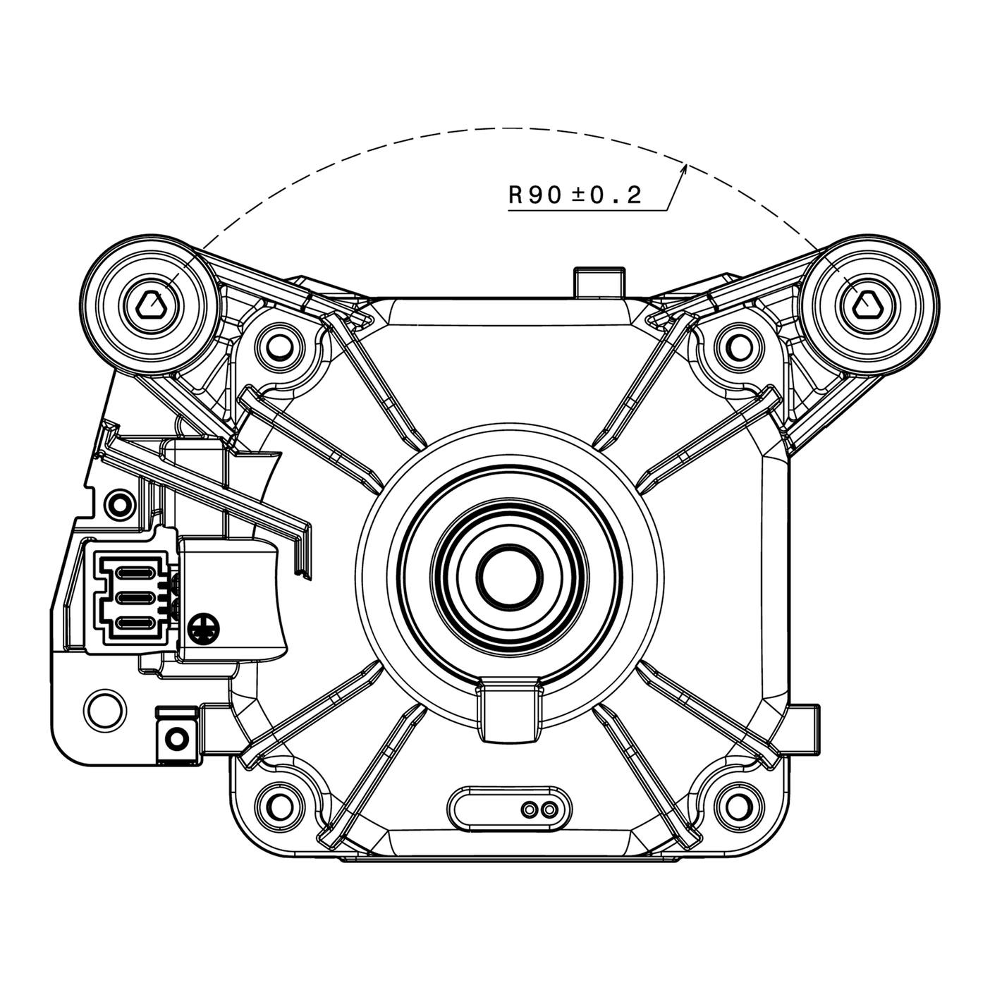 AEG motor, imán, 195V,1133Hz,Ø25.26mm 140205250016