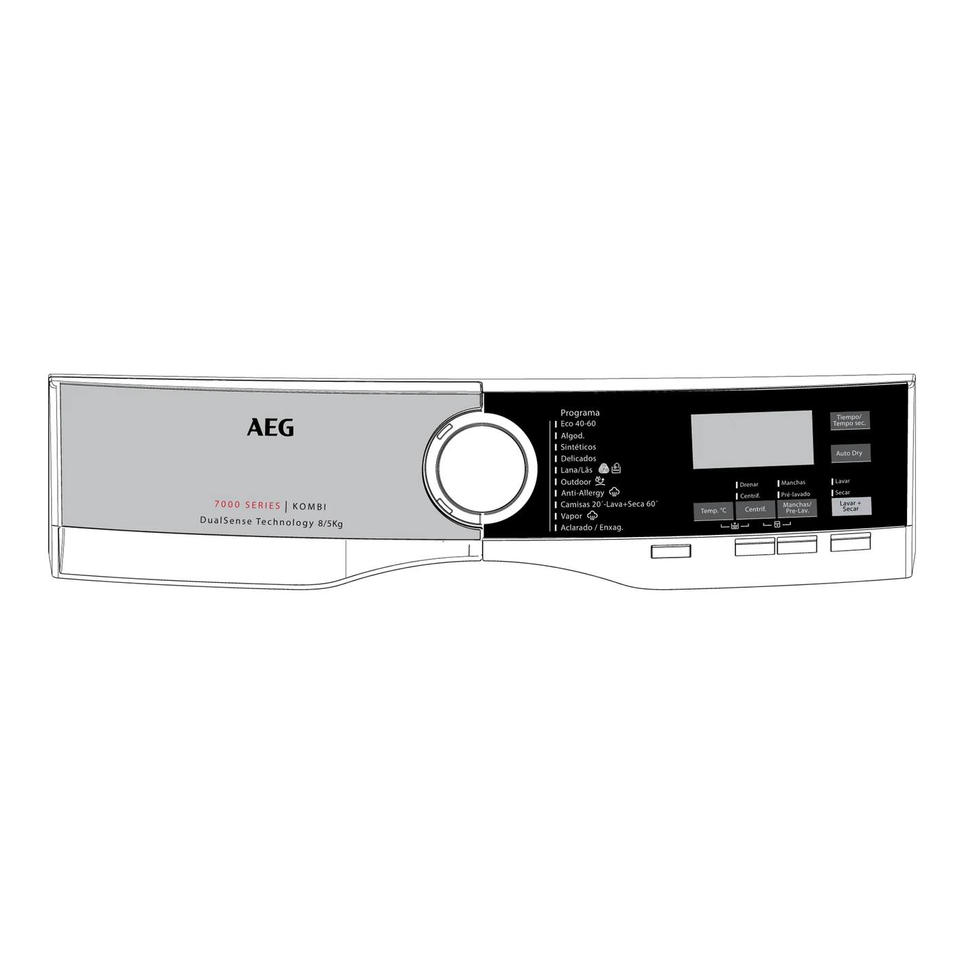 AEG panel mandos, blanco, AEG 140211921014