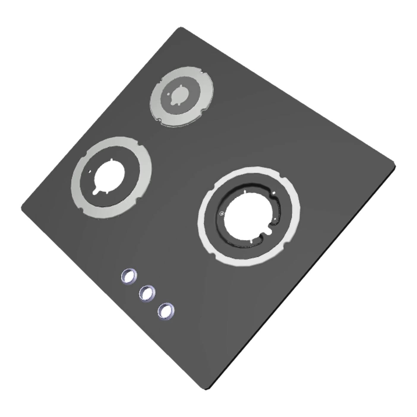 AEG encimera, negro, Zanussi, 590x520mm 140172939039
