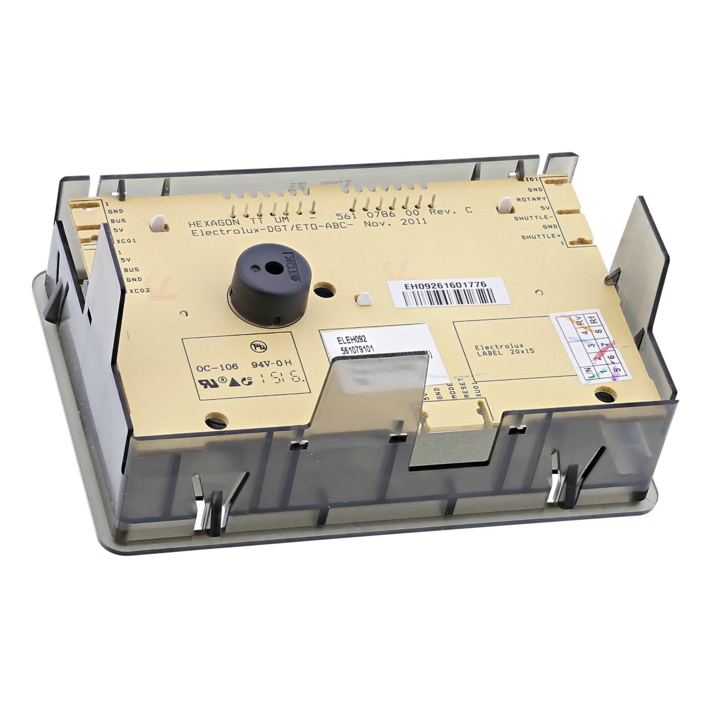 Electrolux configured electronic,user interface board,Hexagon 9825610791361