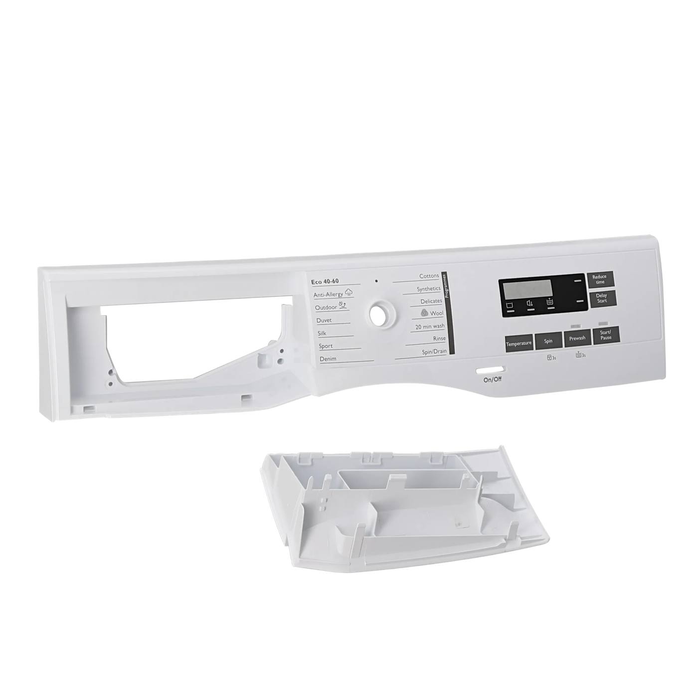 Zanussi control panel, white, John Lewis, EN 140287783017