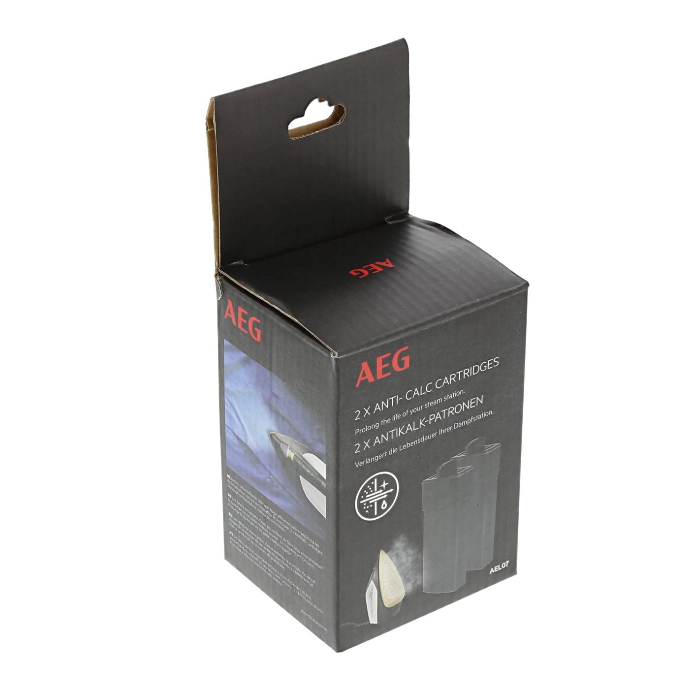 AEG AEL07 Doppelpack Antikalkpatrone für Delicate & Abolsute Dampfbügelstationen 9009230518