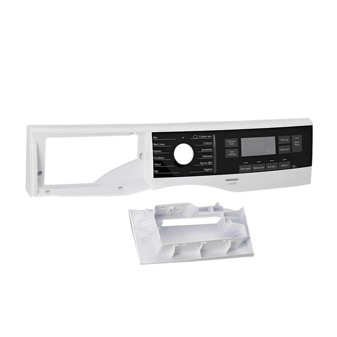 Zanussi control panel, white, John Lewis, EN 140247977014