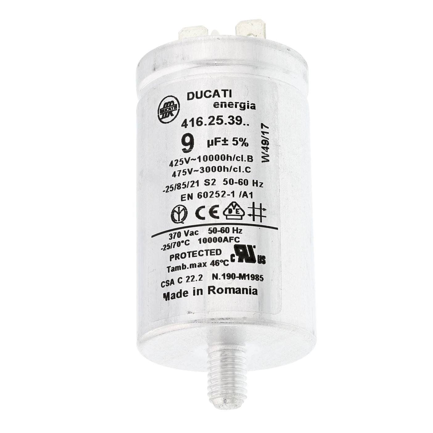 Electrolux Condensador para secadora de tambor - 9uF 1251008106